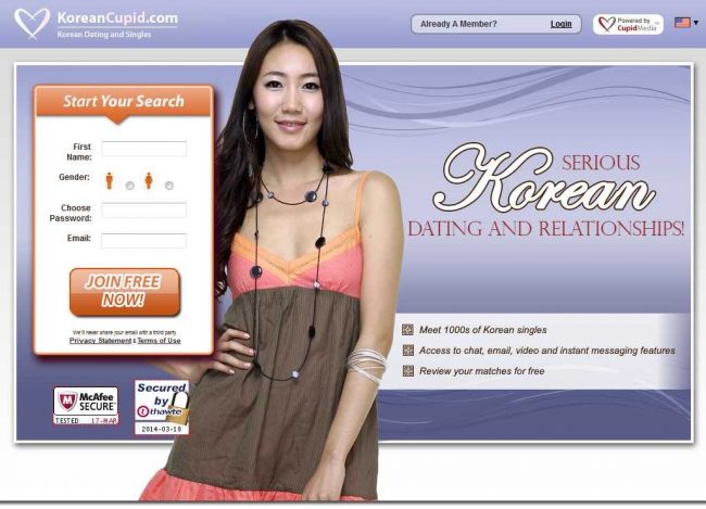 South korean dating sites online